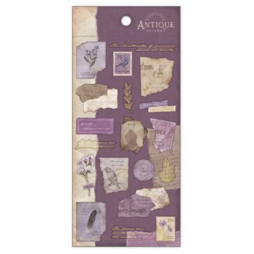 Antik kollazs matrica lila 001