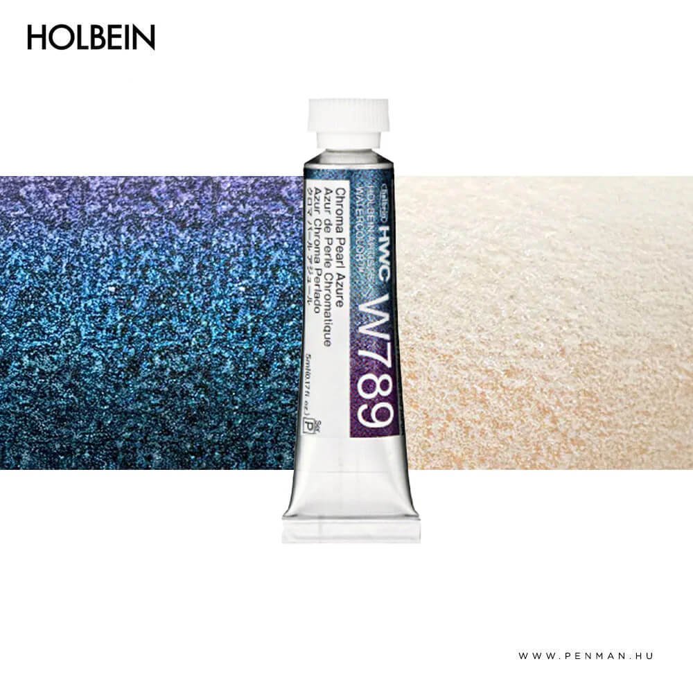Holbein akvarellfestek chromapearl AZURE 5ml 001 1