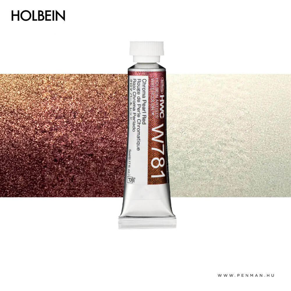 Holbein akvarellfestek chromapearl RED 5ml 001 1
