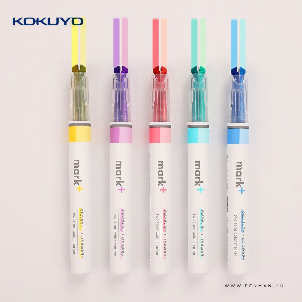 Kokuyo dupla szovegkiemelo keszlet 5db 002 1