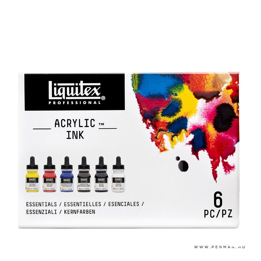 Liquitex folyekony akrilfestek 30ml 6db Essentials 002