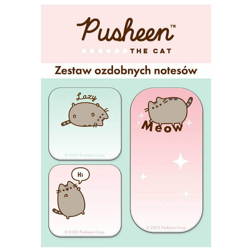 Pusheen cicas oldaljelolo szett 3 darabos 001