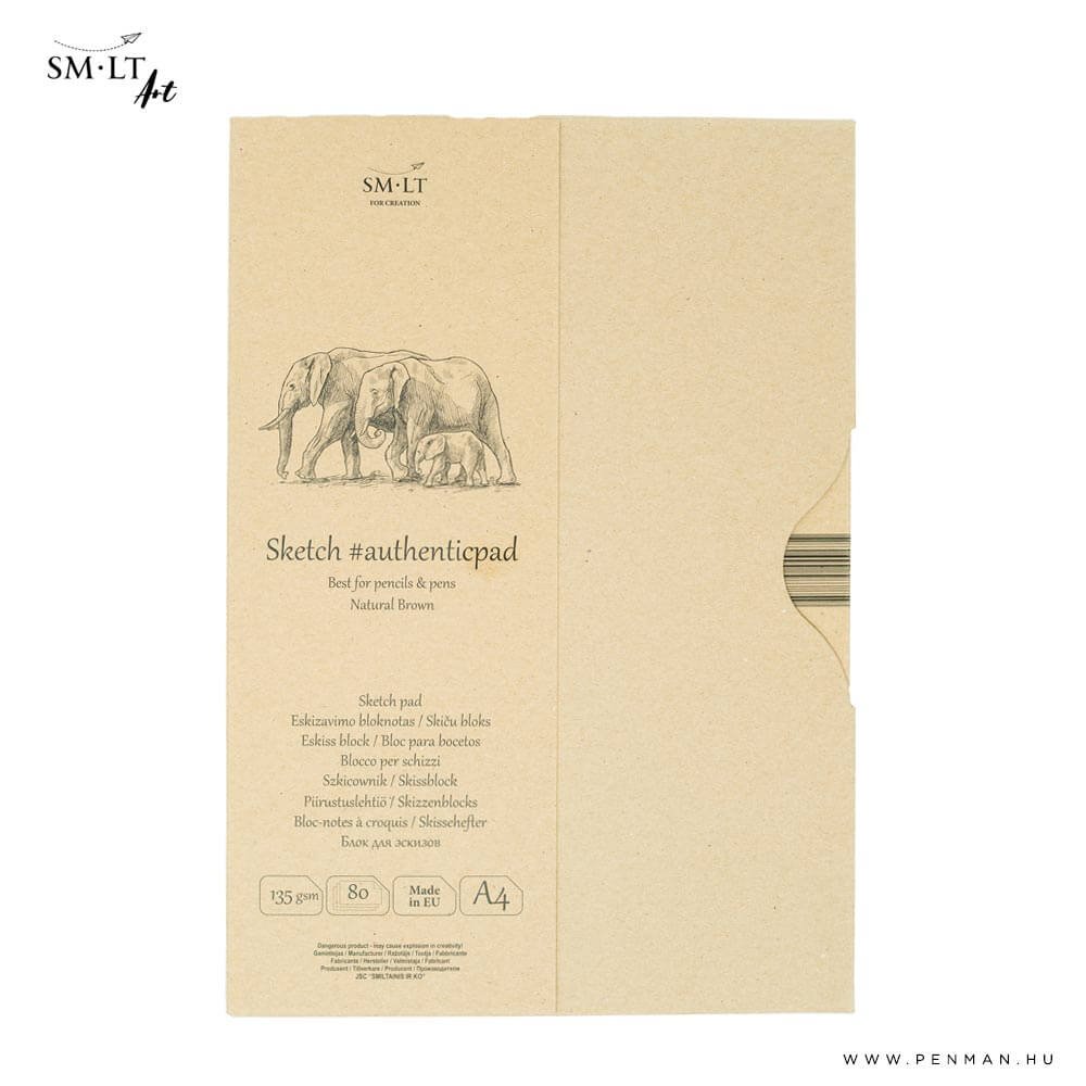 SMLT Vazlattomb Natural barna mappaban 135gr 80 lap A4 a