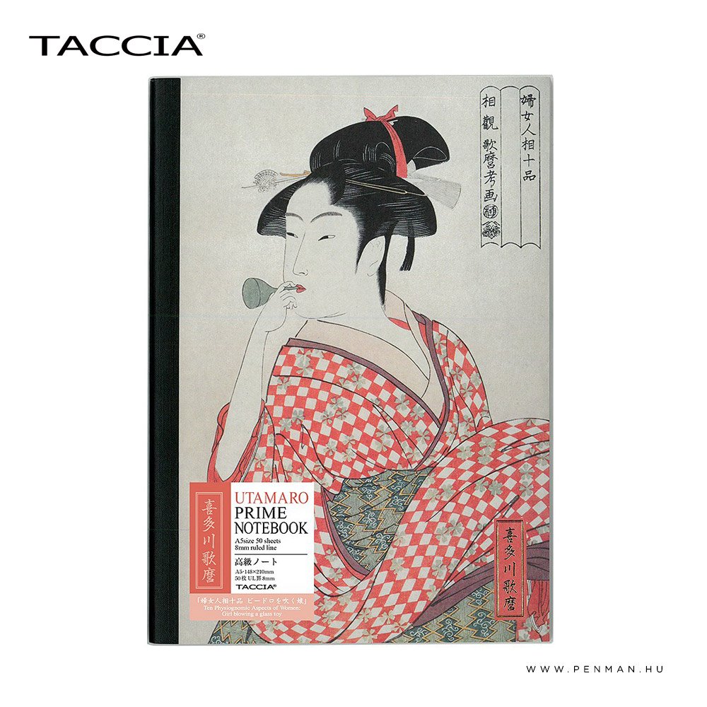 TACCIA Utamaro A5 fuzet 48lap 8mm vonalas 001
