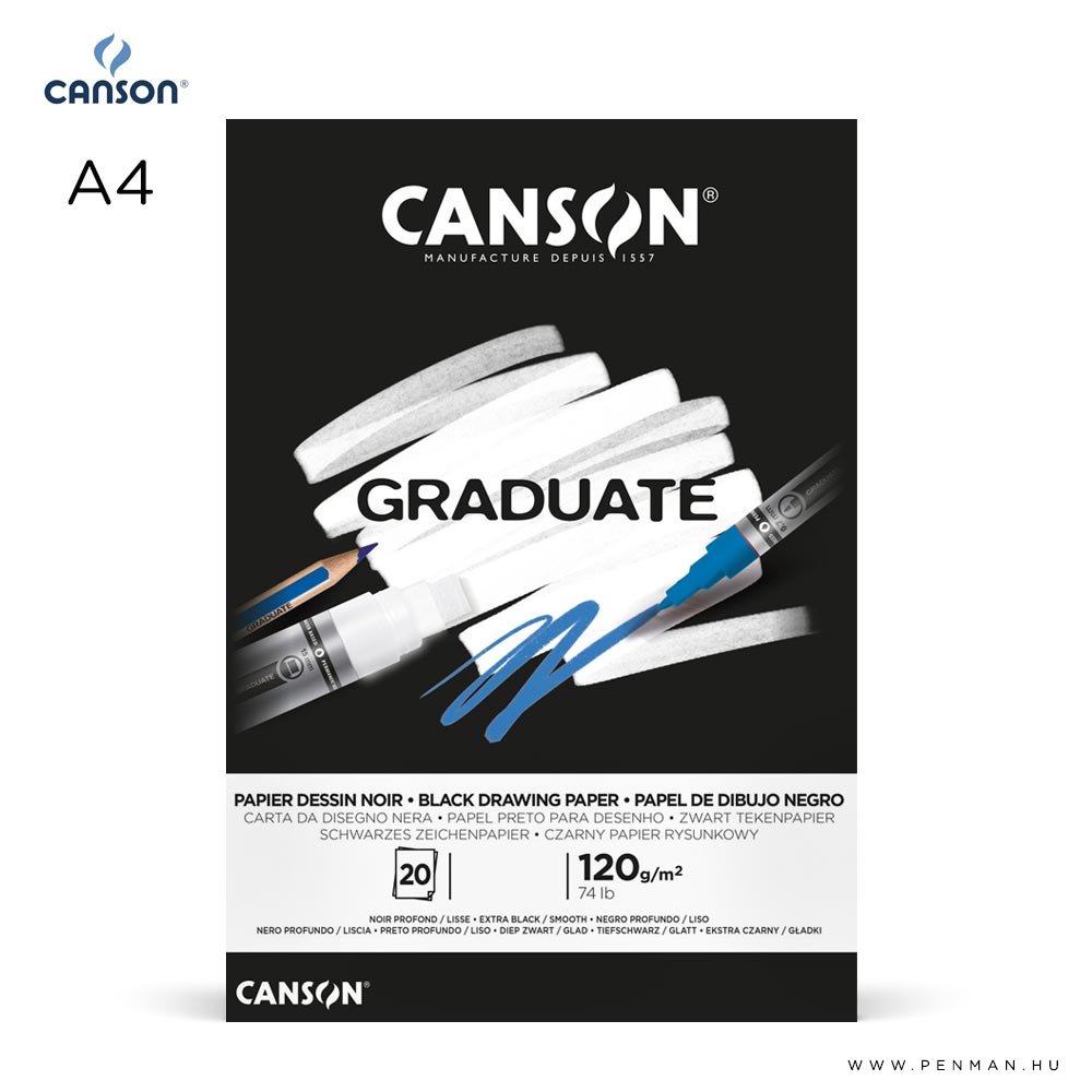 canson graduate black A4 001
