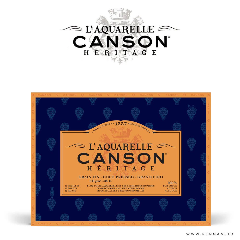 canson heritage hp akvarell papair 640g 26x36cm 001