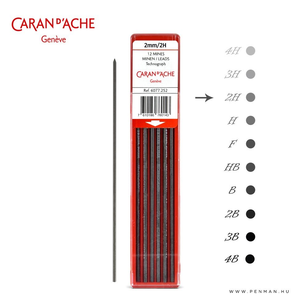 carandache 2mm lead 2h penman