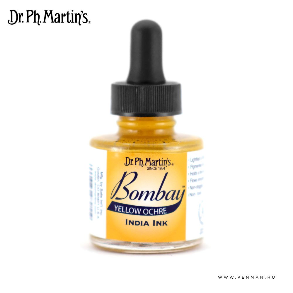 dr ph martins bombay yellow ochre india ink 001