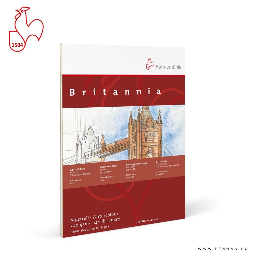 hahnemuhle britannia matt blokk 300g 24x32 rr