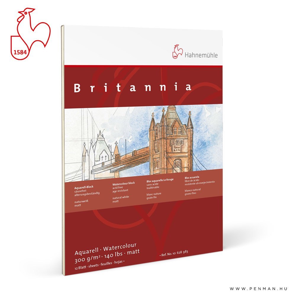 hahnemuhle britannia matt blokk 300g 30x40 rr