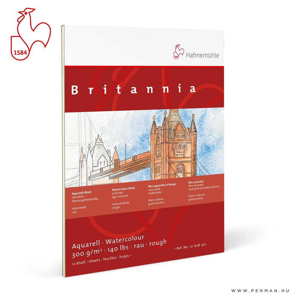 hahnemuhle britannia rough blokk 300g 42x56 rr