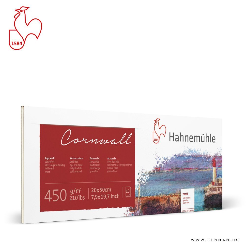 hahnemuhle cornwall matt blokk 450g 20x50 rr