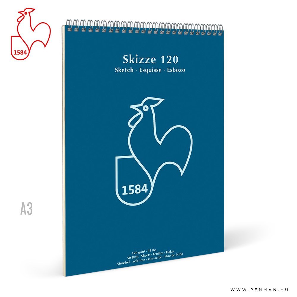 hahnemuhle skizze papir tomb 120g a3 rs