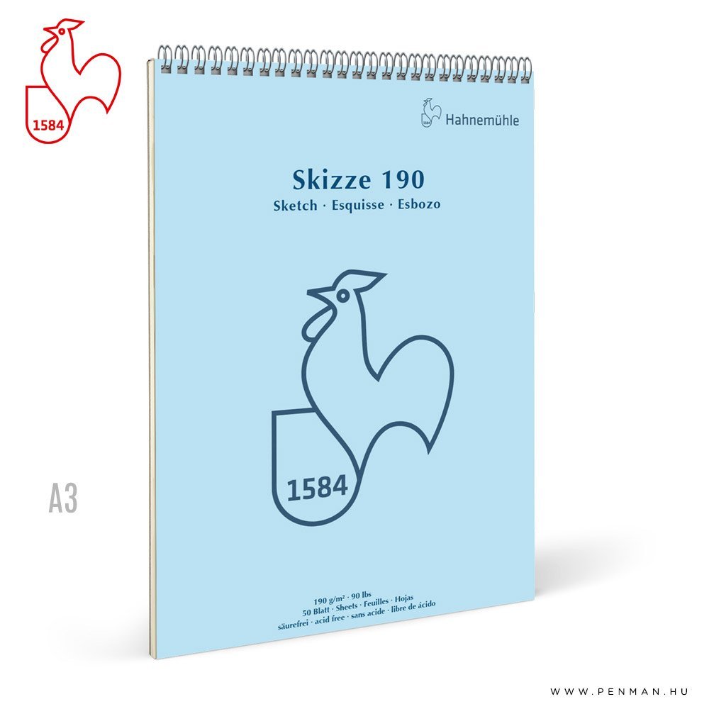 hahnemuhle skizze papir tomb 190g a3 rs