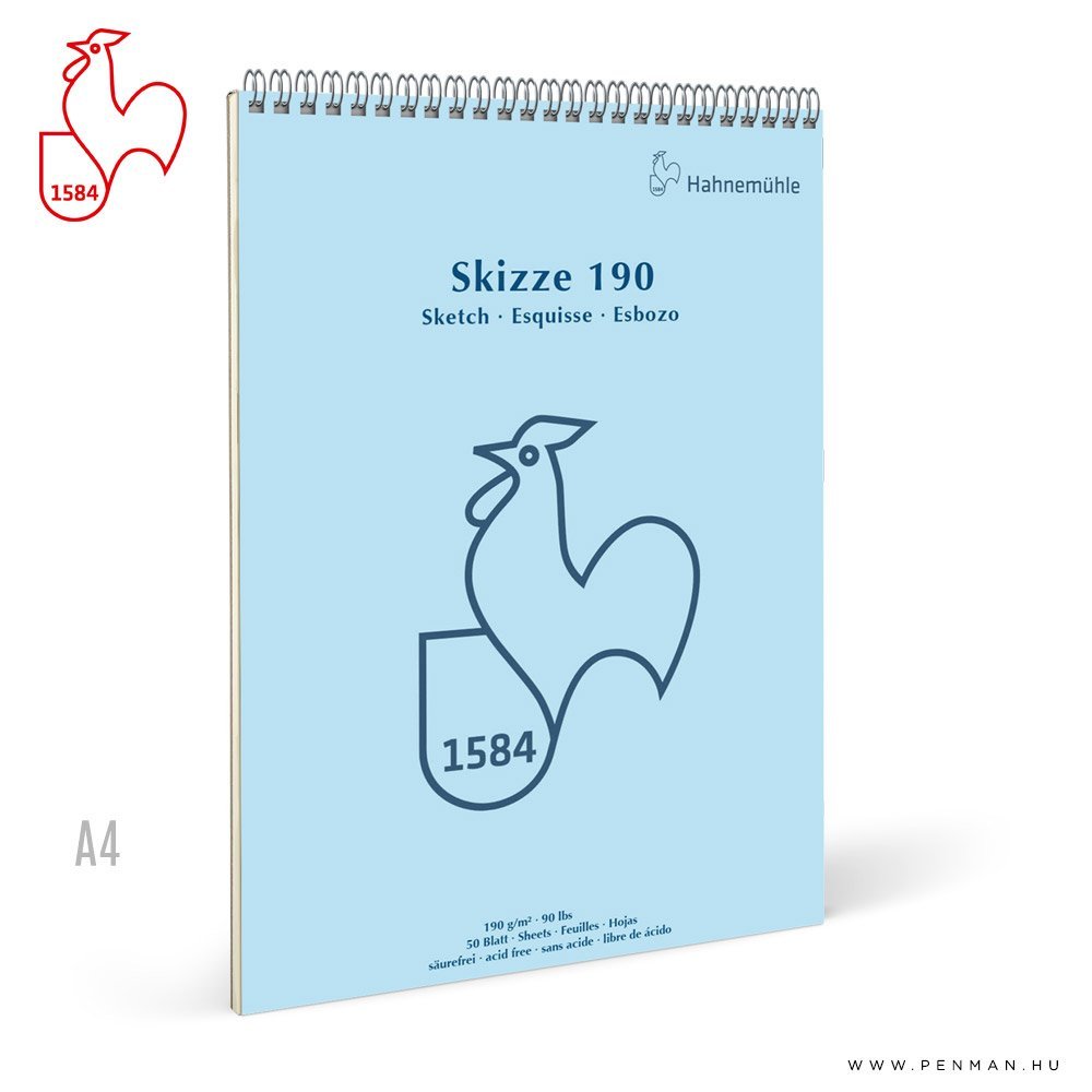 hahnemuhle skizze papir tomb 190g a4 rs