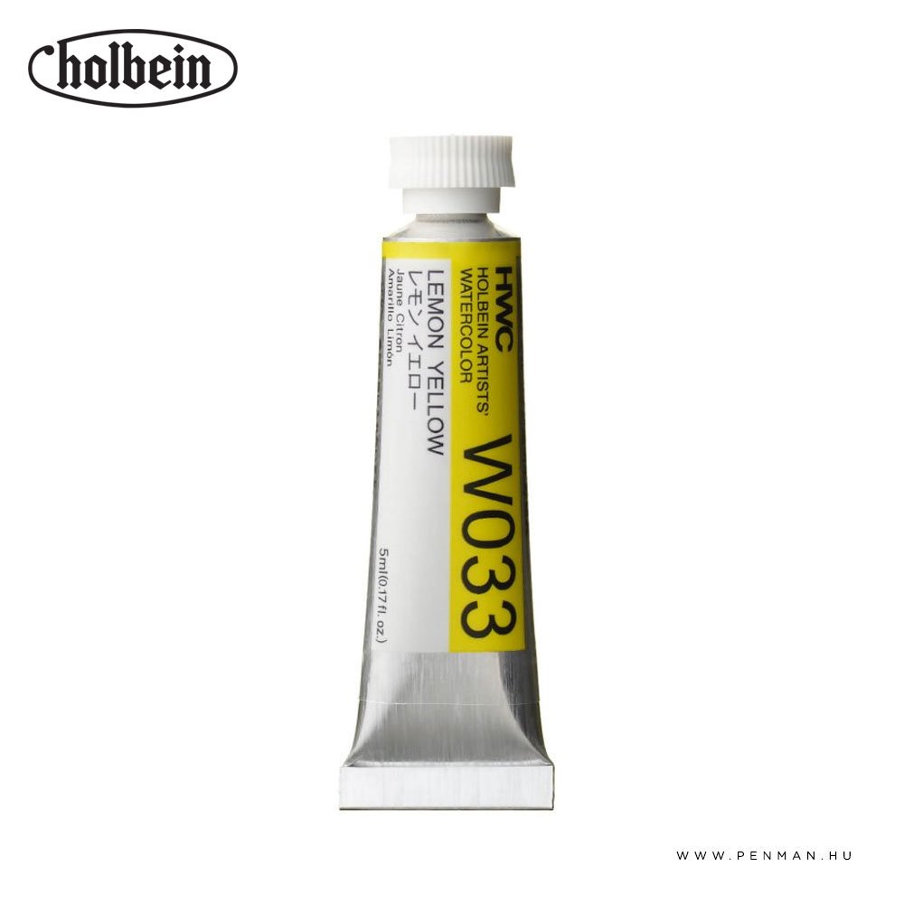 holbein akvarell 5ml lemon yellow 001