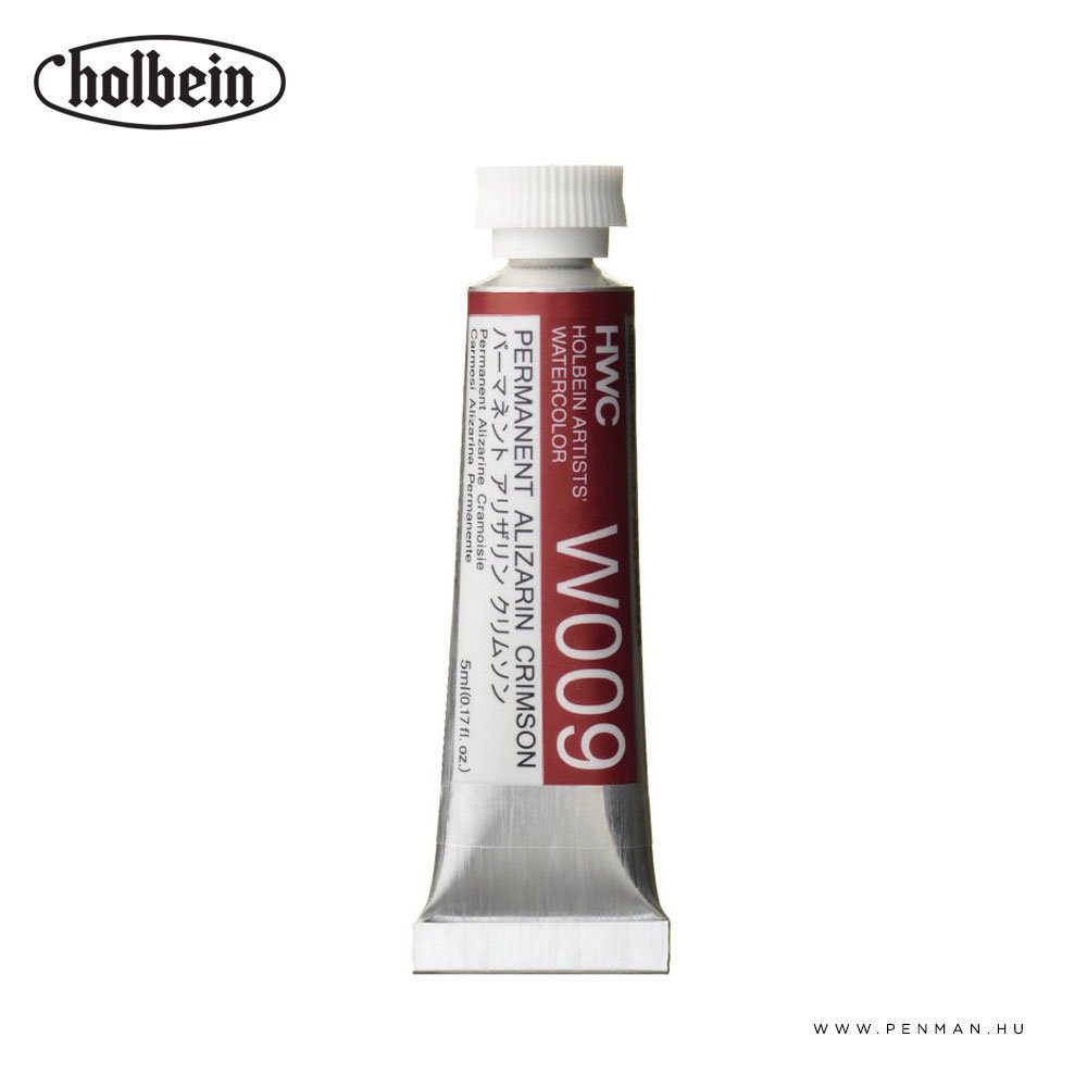 holbein akvarell 5ml permanent alizarin crimson 001