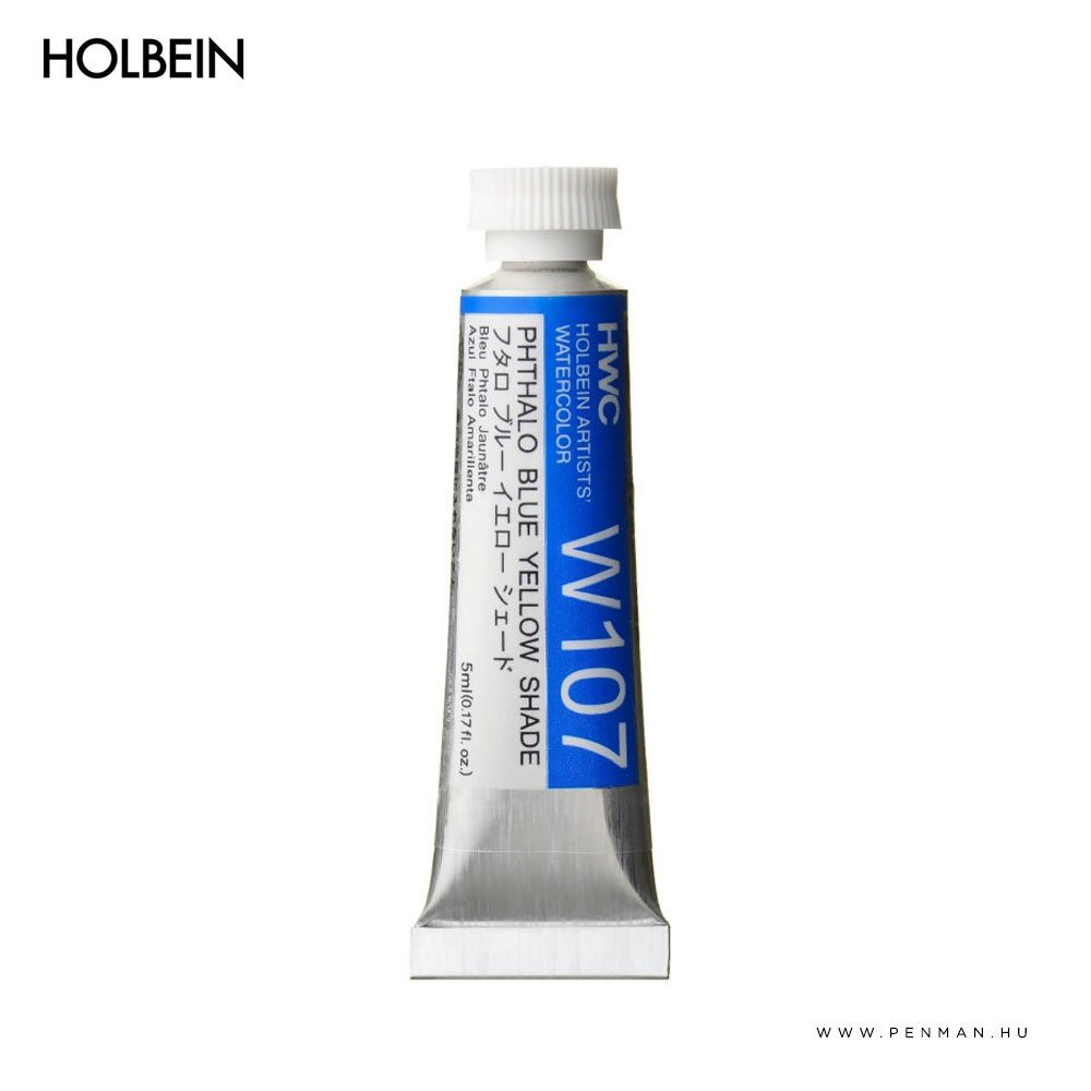 holbein akvarell 5ml phthalo blue yellow shade 001
