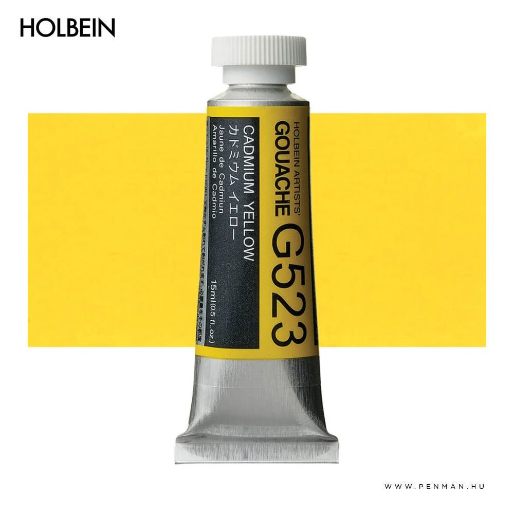 holbein gouache 15ml 523 cadmium yellow 001