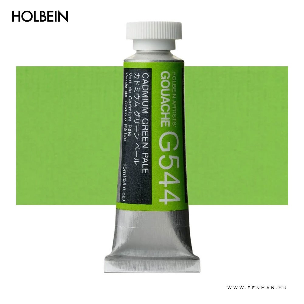 holbein gouache 15ml 544 cadmium green pale 001