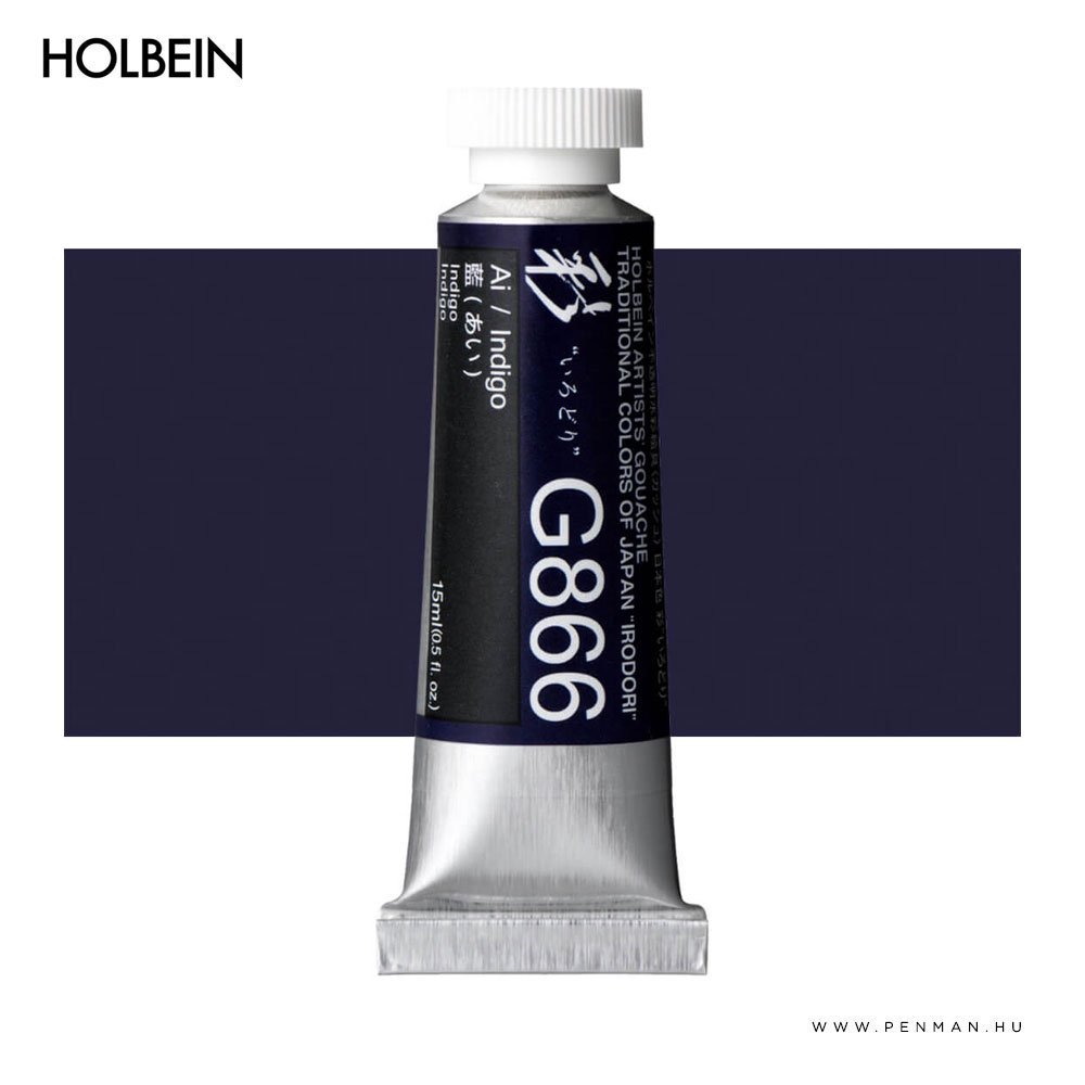 holbein gouache 15ml indigo 001