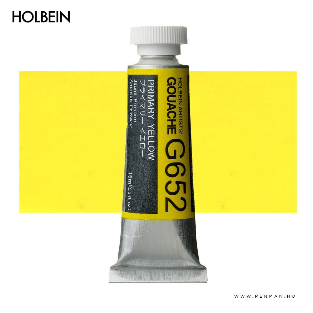 holbein gouache 15ml primary yellow 001