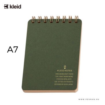 kleid jegyzetfuzet zold a7 001