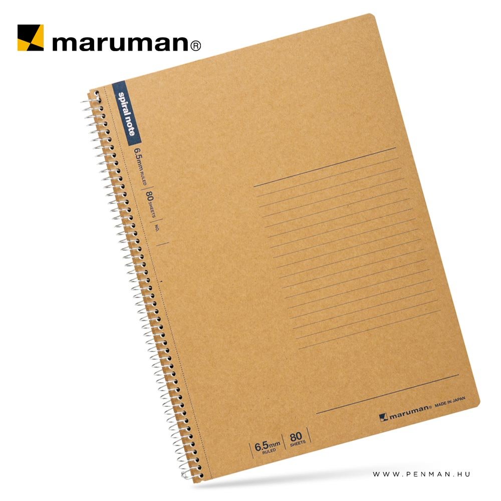 maruman spiral note A4 ruled 80lap penman