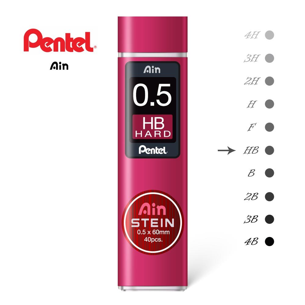 pentel ain stein 05 HB hard penman