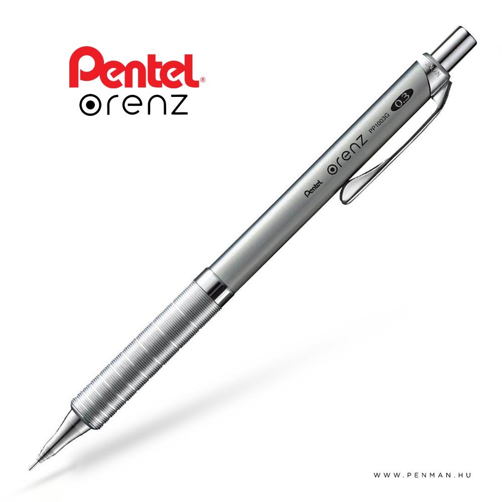 pentel orenz pp1003g 03 gunmetal penman