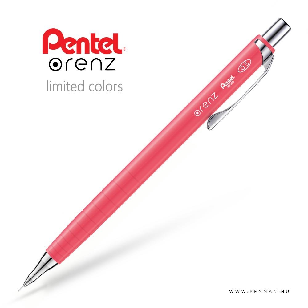 pentel orenz pp505 limited 05 cherry red penman