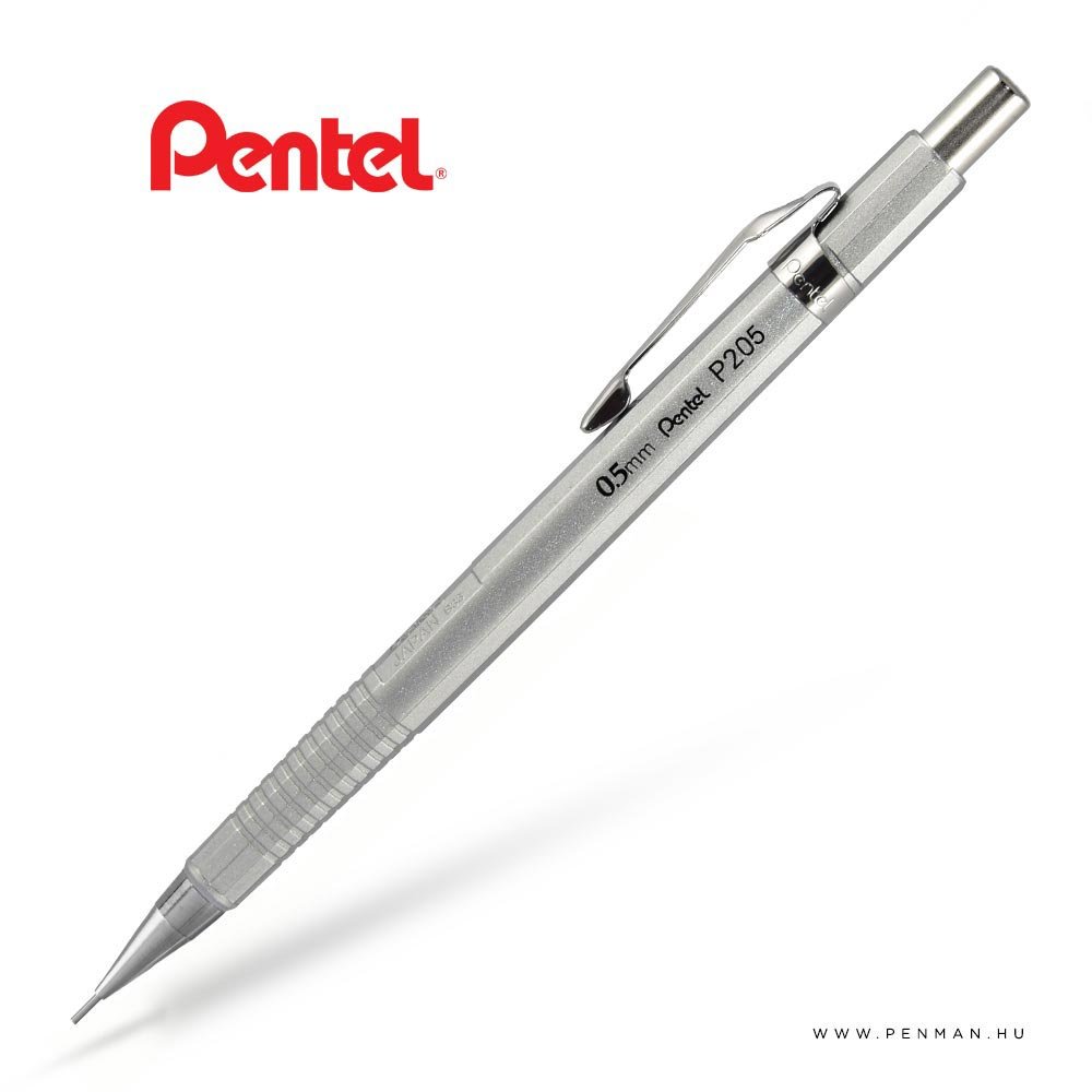 pentel p205 05 silver penman