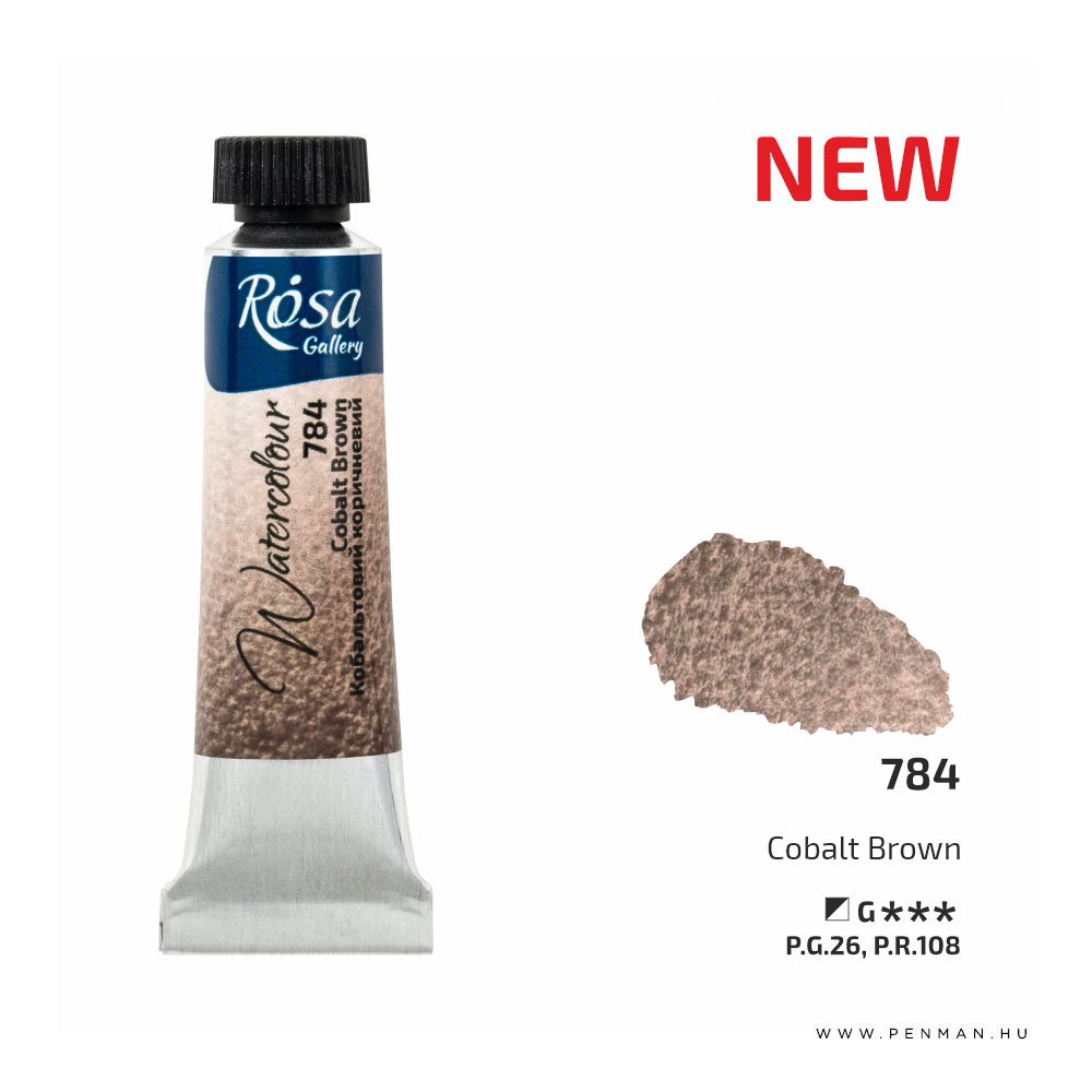 rosa gallery akvarell tubus 10ml cobalt brown 784 1