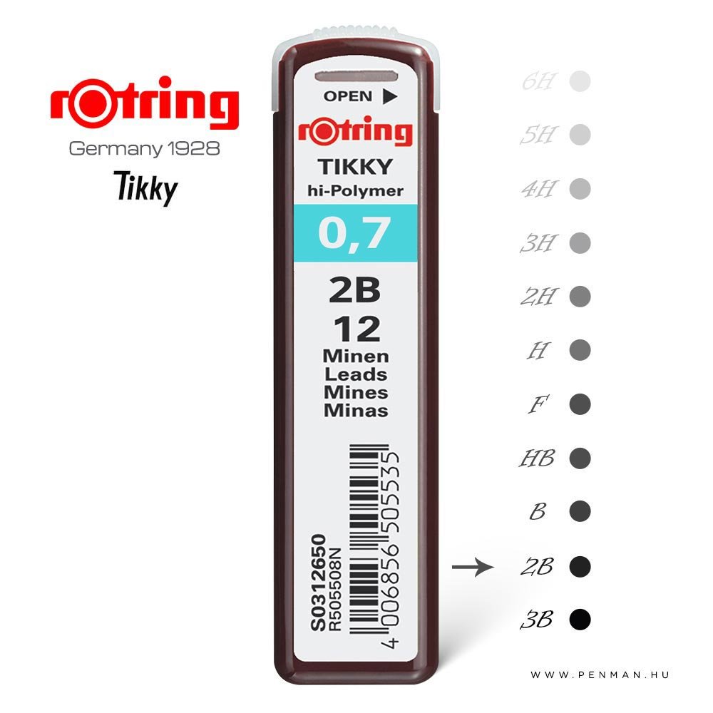rotring tikky 07 2B penman