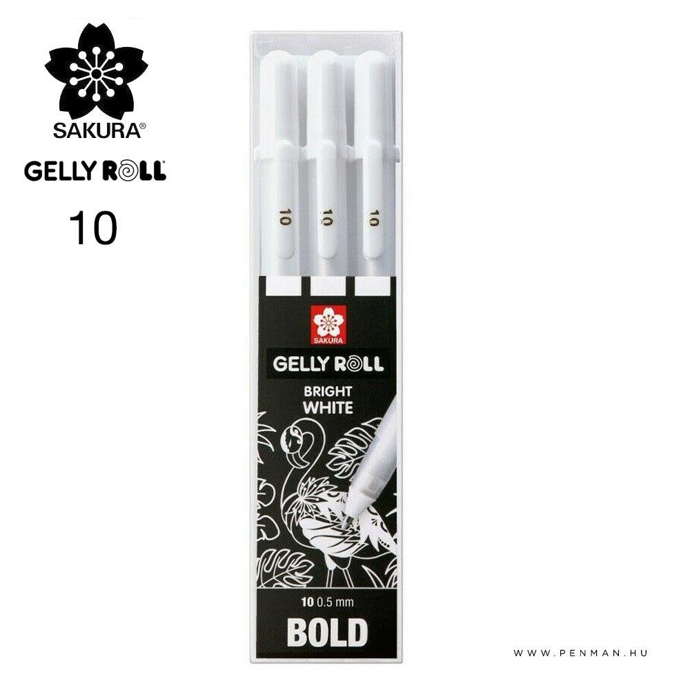 sakura gelly roll bright white 10 bold keszlet 1001