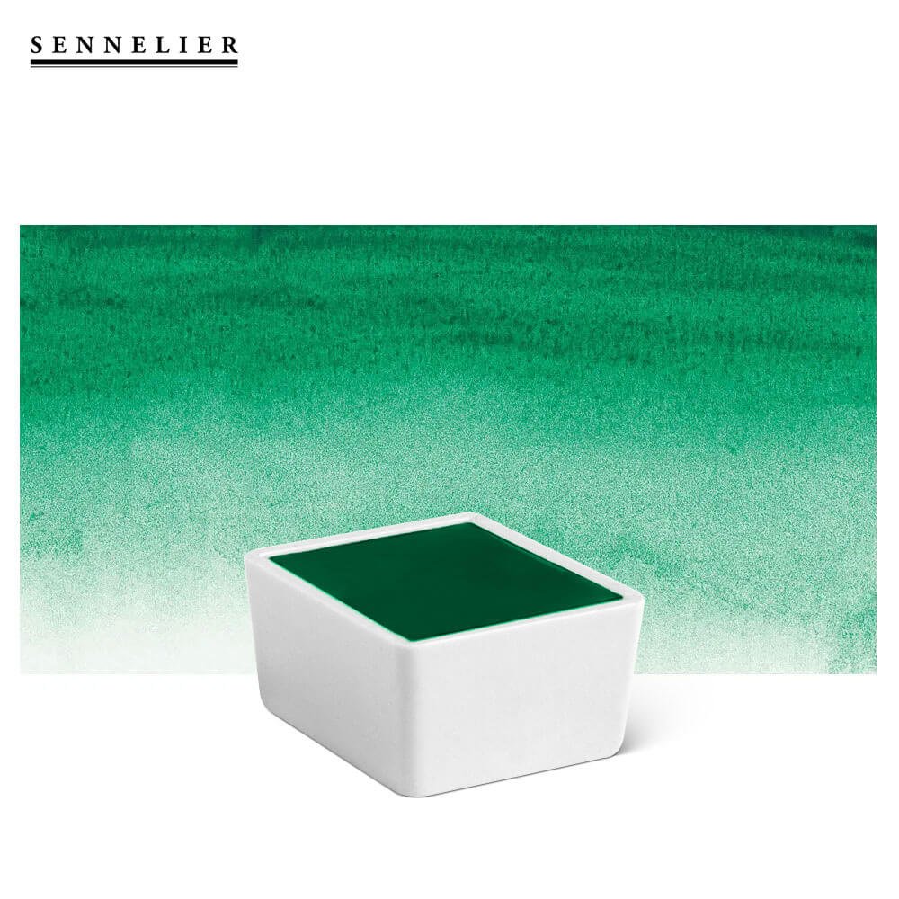 sennelier akvarell fel szilke viridian green 001