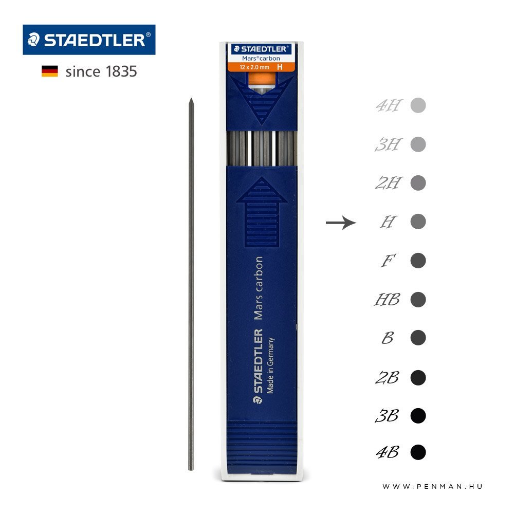 staedtler 2mm grafit mars carbon h penman