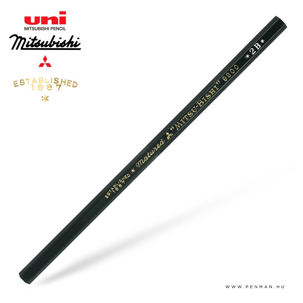 uni mitsubishi grafitceruza 9800 2b