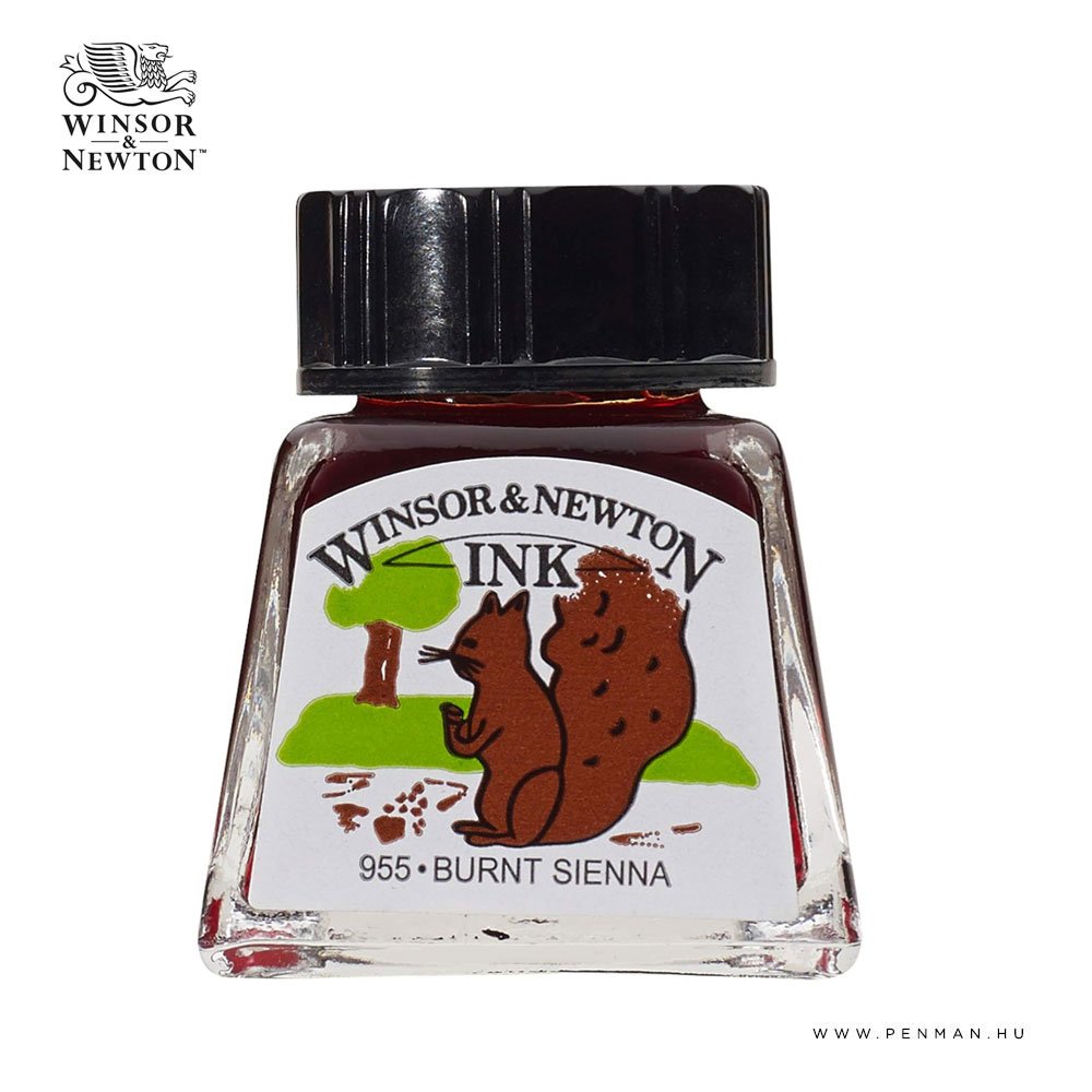 winsor and newton tinta 14ml burnt sienna 001