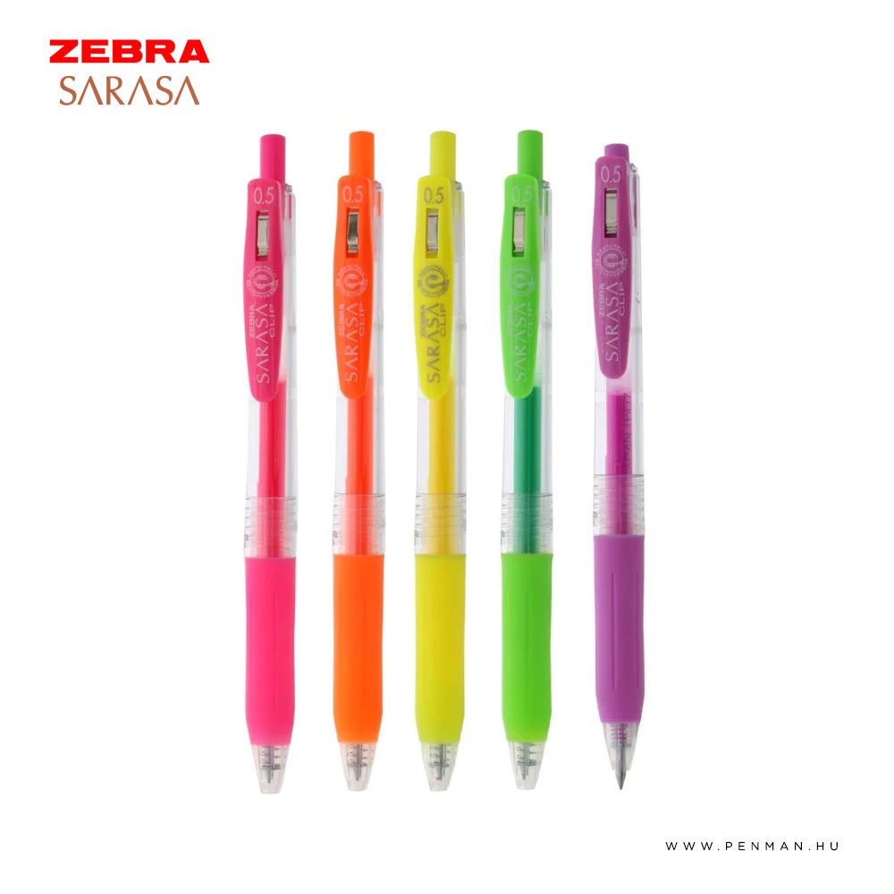 zebra sarasa 05 neon color 5set 012